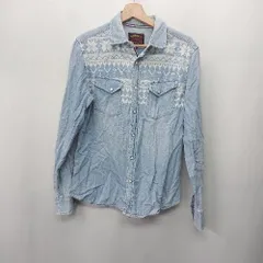 ◇ ⊂ BEAMS HEART ビームスハート デニムシャツ 長袖 シャツ サイズ M ライトブルー レディース E  【1409240054573】