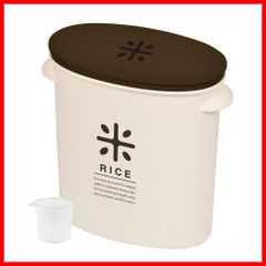 パール金属 日本製 米びつ 5kg ブラウン 計量カップ付 お米 袋のまま ストック RICE HB-2168