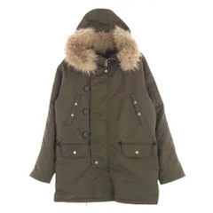 BURBERRY BLUE LABEL バーバリーブルーレーベル ダウンジャケット FCK51-917-63 ファー ダウン ジャケット 裏地チェック カーキ系 L【中古】のサムネイル
