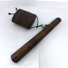 中古現状品 秋田角館製 桜皮細工 天保型胴乱組 キセル 公田店