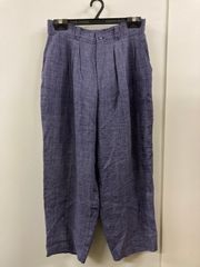 80s issey miyake イッセイミヤケ 筆タグ リネンスラックス 中古品】ISSEY MIYAKE MEN イッセイミヤケ メン 80S 筆タグ 2TAC