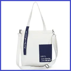 折り畳み 手提げ袋 肩掛けバッグ ポケット ショッピングバッグ 軽量 レディース A4 メンズ 大容量 帆布 おしゃれ 斜めがけバッグ 通学 キャンバス トートバッグ 通勤 [Enkrio]