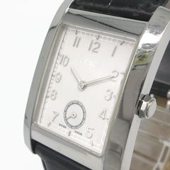 フェンディ FENDI メンズ ウォッチ 腕時計 レクタンギュラー スモセコ スモールセコンド 7000G 白文字盤 管理9397