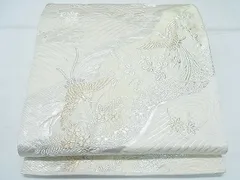 SO-417 袋帯 六通 正絹 落款 美保姿 鳳凰 華 結 高級 逸品