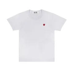 コム・デ・ギャルソン プレイ リー little レッド ハート Tシャツ 白 XL