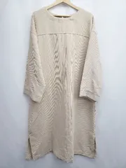 ◇ ⊇ Pastel Leaf パステルリーフ コーデュロイ 長袖 膝下丈 ワンピース サイズL ベージュ レディース E  【1507010016292】のサムネイル