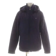 ナイキゴルフ NIKE GOLF ゴルフウェア キルティングジャケット 中綿ジャケット ブルゾン ジップアップ フード ロゴ刺繍 ハイネック L 紫 パープル /NW40のサムネイル