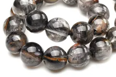 【１点物】AAAA入手困難☆曇りない白銀の輝き×ブルッカイト入り プラチナタイチンルチルクォーツ　7mm　ブレスレット パワーストーン 天然石 _U6033