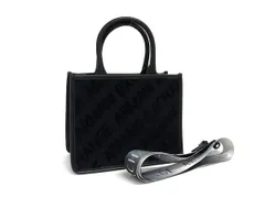 ■新品■未使用■ ARMANI EXCHANGE アルマーニエクスチェンジ キャンバス 2WAY ショルダー ハンドバッグ ブラック系 FM5526