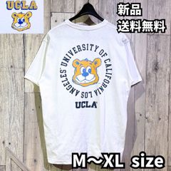 夏物新作！【UCLA/ユーシーエルエー】 ジョーサークルプリント 半袖Tシャツ 半T ペアルック アメカジ ストリート カジュアル プリント ホワイト White チャコール Charcoal 252AN1ST419 新品 未使用 正規品 送料無料