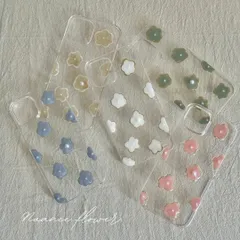 iPhone16 Pro ケース iPhone 16 Pro ケース iPhone16Pro ケース レジン スマホケース 花柄 全機種対応 アイフォンケース iPhoneケース クリアケース 透明 スマホカバー かわいい おしゃれ