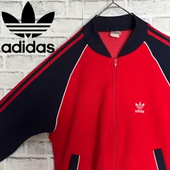80s⭐️adidas トラックジャケット/ジャージ M 刺繍トレファイル vintage