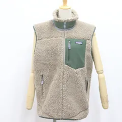 IT13YOECWI0K 未使用品 Patagonia パタゴニア ClassicRetro-X クラシックレトロ ベスト 23048 防寒 アウター トップス SBDY SeabirdGrey ベージュ グリーン メンズ サイズM