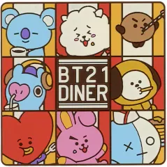 【中古】マグカップ・湯のみ 集合 B(休息スタイル) Dinerコースター 「一番くじ BT21 Diner」 L賞