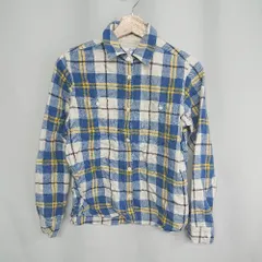 ◇ ⊇ JOURNAL STANDARD relume チェック柄 コットン100％ 長袖 シャツ サイズ2 ブルー系 レディース E  【1409100014242】