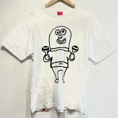 日本製◎ (^w^)b OJICO オジコ Tシャツ 親子Tシャツ クルーネック カットソー 半袖 カジュアル 古着 綿100% キャラクタープリント アニメ 親子 可愛い 面白い 男女兼用 白 ホワイト メンズ サイズM