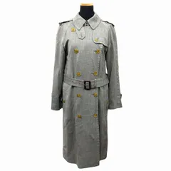 マークバイマークジェイコブス MARC by MARC JACOBS シルク コットン トレンチコート ロング ジャケット ラグランスリーブ アウター 羽織り 4 グレー系 レディースのサムネイル