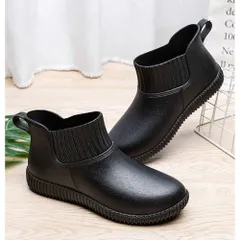 ☆ ブラック ☆ 40(25cm) ☆ レインブーツ ショート pmyrains010 レインブーツ ショート レディース レインシューズ 長靴 レイン ブーツ ショートブーツ ラバーシューズ 防水 滑り止め 雨靴 雨 雪 通学 通勤 おしゃれ シンプル