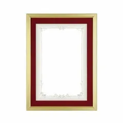 A.P.J. Eフレーム(賞状サイズ) OA賞状額B5サイズ(159×244mm)　ゴールド・1000008568