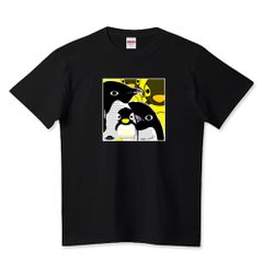 じわる COLLABO 0632 アデリーとジェンツー ペンギンコラボ Tシャツ 黒限定