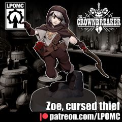 LPOMC | zoe cursed thief 32mm | 3Dプリント ミニチュア TRPG