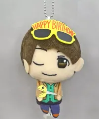 【中古】キーホルダー・マスコット(男性) 梅原裕一郎(もやし) ～梅原くんお誕生日ver.～ぬいぐるみ 「ひょろっと男子」 アドアーズ・セガ・ナムコ限定