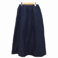 アーバンリサーチ ドアーズ URBAN RESEARCH DOORS フレア スカート ロング ミモレ丈 ストライプ 柄 タック 麻混 綿混 One チャコール 灰 /HT17