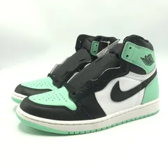 【中古】NIKE AIR JORDAN 1 High OG Green Glow スニーカー 27.5cm DZ5485-130 グリーン ブラック ホワイト ナイキ[10]