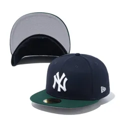 NEWERA CAP ニューエラ キャップ 59FIFTY Powered by GORO NAKATSUGAWA（min-nano）ニューヨーク・ヤンキース ネイビー ダークグリーンバイザー メンズ 男性 帽子 ハット 小物 国内正規品 正規取扱店 NEW