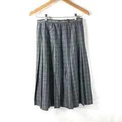 レリアン Leilian スカート チェック プリーツ グレー系 15+サイズ 908124のサムネイル