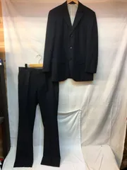 ▽ Polo by RALPH LAUREN ポロ バイ ラルフローレン ストライプ スーツ 3点セット ジャケット ベスト パンツ ネイビー系