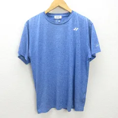 G■ヨネックス/YONEX ドライTシャツ/スポーツウェア【L】青/men's/141【中古】■