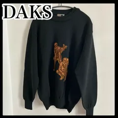 DAKS 長袖 ニットセーター ブラック 大きめサイズ ゴルフ GOLFのサムネイル