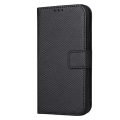 Redmi 12 5G ケース 手帳 XIG03 レッドミー  チェックレザー シンプル 手帳 ケース 【Color】 ブラックのサムネイル