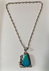 vintage94g ココペリ｜ターコイズ 925 インディアンネックレス - メルカリ