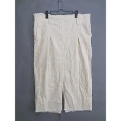 ◇ w closet ダブルクローゼット スリット コーデュロイ ロング タイト スカート サイズF アイボリー系 レディース  【中古】 【1206060000595】のサムネイル