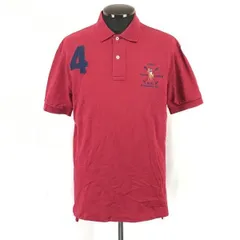 ラルフローレン/RALPH LAUREN★半袖ポロシャツ【メンズS/赤/red】ロゴ刺繍/ゴルフウェア/Tops/Shirts◆cBH809<sale>