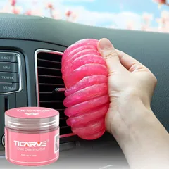 【フォロー割】便利グッズ 車内 カー用品 洗車パテ 粘着クリーナー カークリーナー クリーニングできる便利なスライム 車内清掃 キーボード掃除 車内クリーナークリーニングジェル 細かい所のホコリを吸着 繰り返し使えます TICARVE バラ色