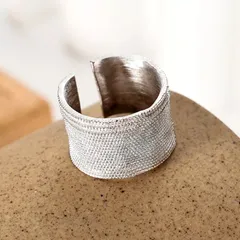 ヴィンテージリング　ワイドリング　シルバー925    指輪　レディース