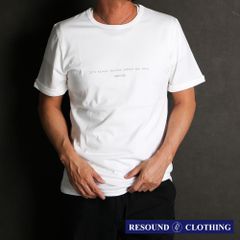 【RESOUND CLOTHING 】GIZA DAWN ROLL UP TEE - WHITE / クルーネック Tシャツ / RC36-T-002【メンズ】【送料無料】