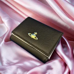 【新品・正規品・お買い得！】ヴィヴィアンウエストウッド 三つ折財布 BLACK 無光沢【値下げOK】