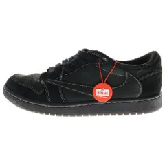 NIKE (ナイキ) ×TRAVIS SCOTT AIR JORDAN 1 LOW OG SP DM7866-001 トラヴィススコット エアジョーダン1 ブラックファントム ローカットスニーカー ブラック US9/27.0cm