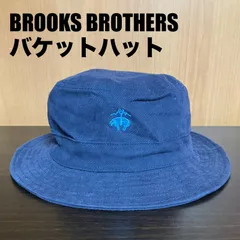 Brooks Brothers ロゴ刺繍 バケットハット ネイビー L/XLのサムネイル