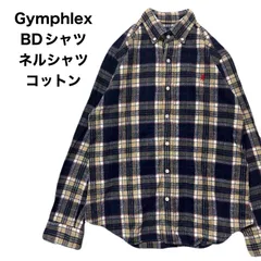 Gymphlex   ジムフレックス　チェック　ネルシャツ　コットン　BDシャツ