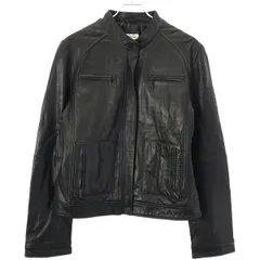 Calvin Klein カルバンクライン シングルレザーライダースジャケット ブラック Lのサムネイル