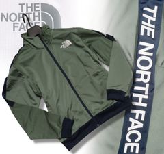 新品正規 ノースフェイス 海外限定 ビッグロゴ 天竺ジャージー ALBANI ジップアップジャケット カーキ(KHA)