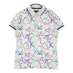 サイズ：L CALLAWAY キャロウェイ  ロゴ刺繍 半袖ポロシャツ 総柄 ホワイト系 [240101449928] ゴルフウェア レディース ストスト