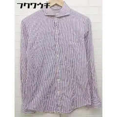 ◇ ◎ SHIPS シップス ストライプ 長袖 シャツ ホワイト メンズ 【中古】 【1103240001116】