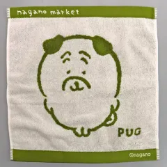 【中古】雑貨 パグ ワンカラージャガードハンドタオル 「自分ツッコミくま×ちいかわ なんか小さくてかわいいやつ ナガノマーケット」