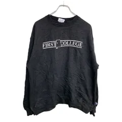 Champion ロゴ スウェット トレーナー Lサイズ チャンピオン ブラック 古着卸 アメリカ仕入 t2411-3397